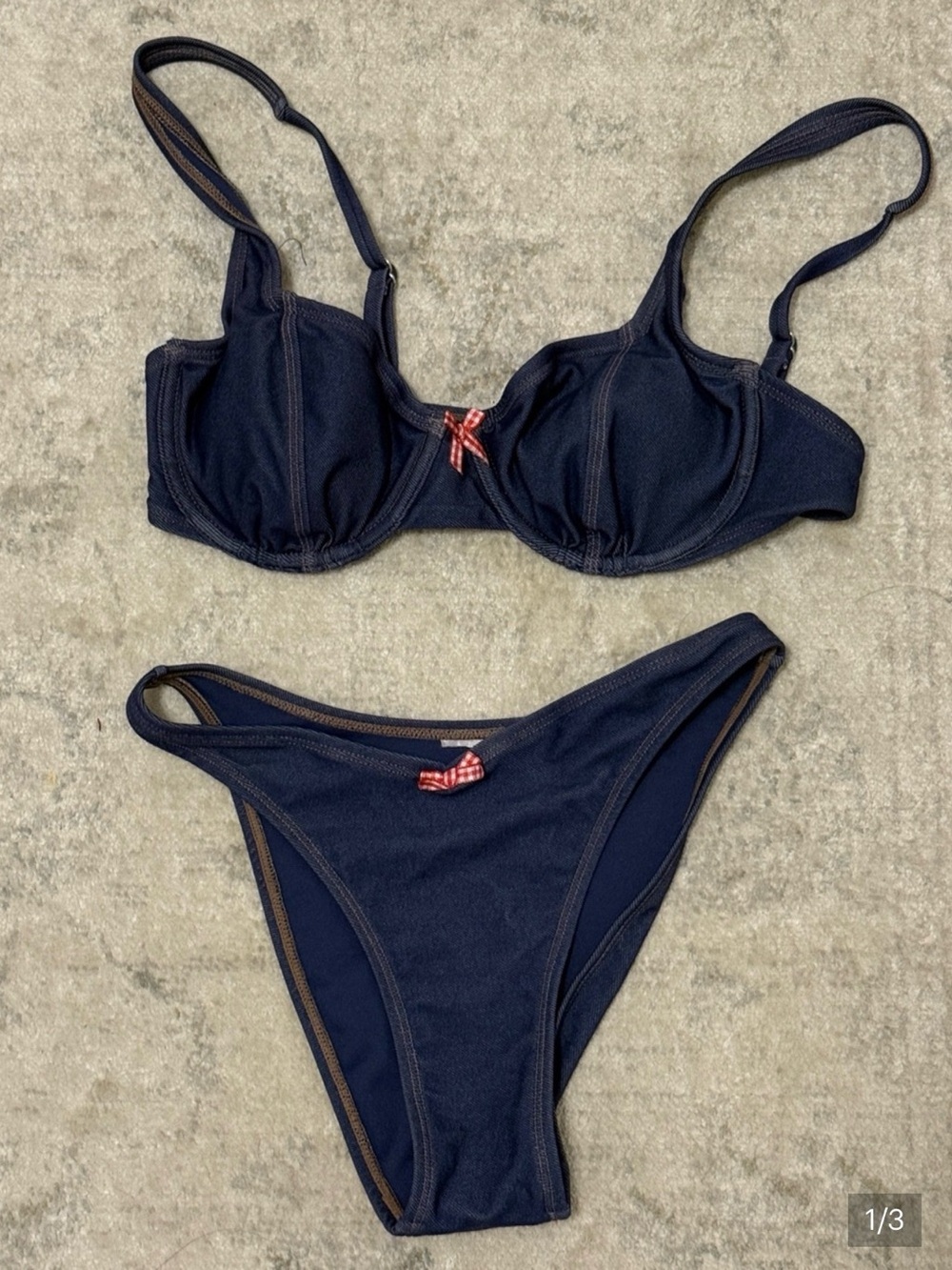 Women’s Xhilaration Jean Bikini Set sz M